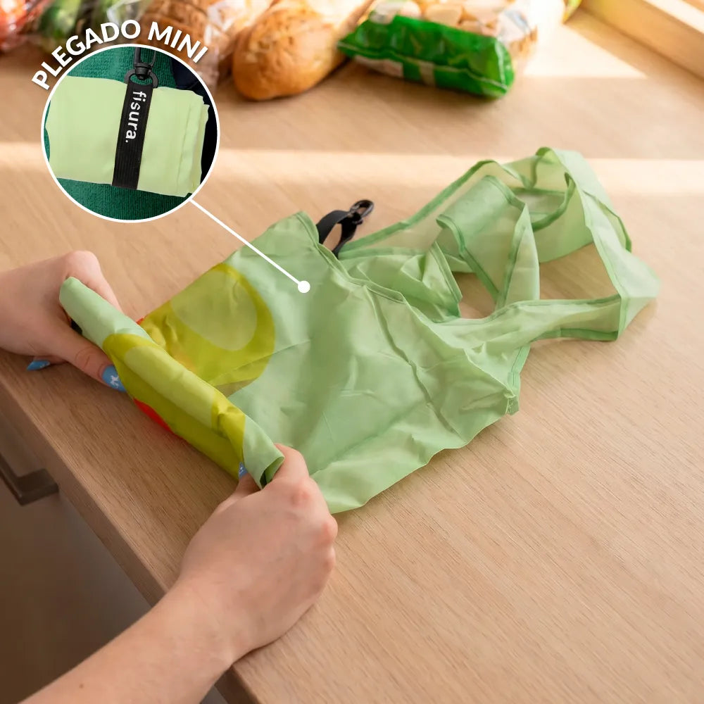 Bolsa compra plegable aceitunas