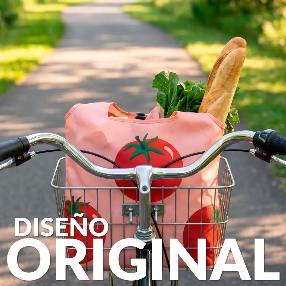 Bolsa compra plegable tomates