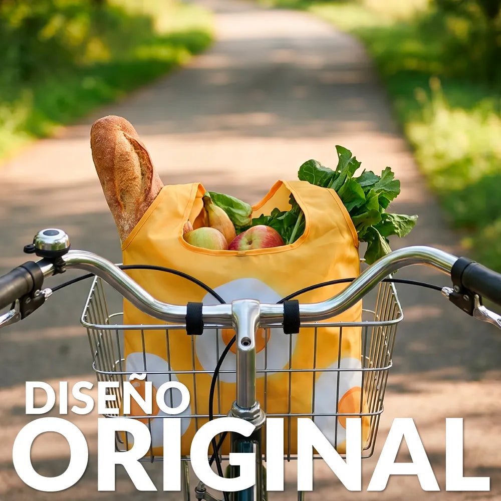 Bolsa compra plegable huevos