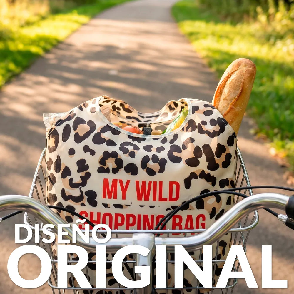 Bolsa compra plegable "My wild shopping bag"