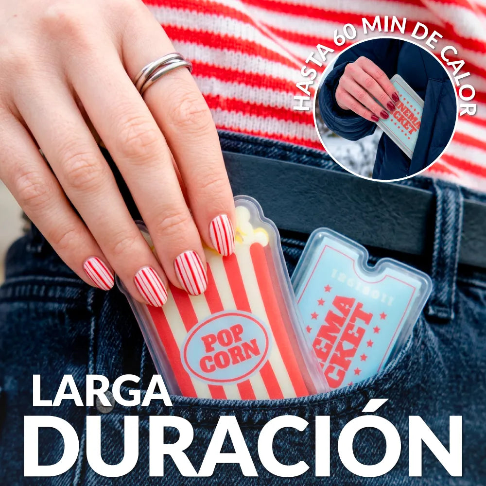 Pack de 2 calentadores de manos palomitas y entrada