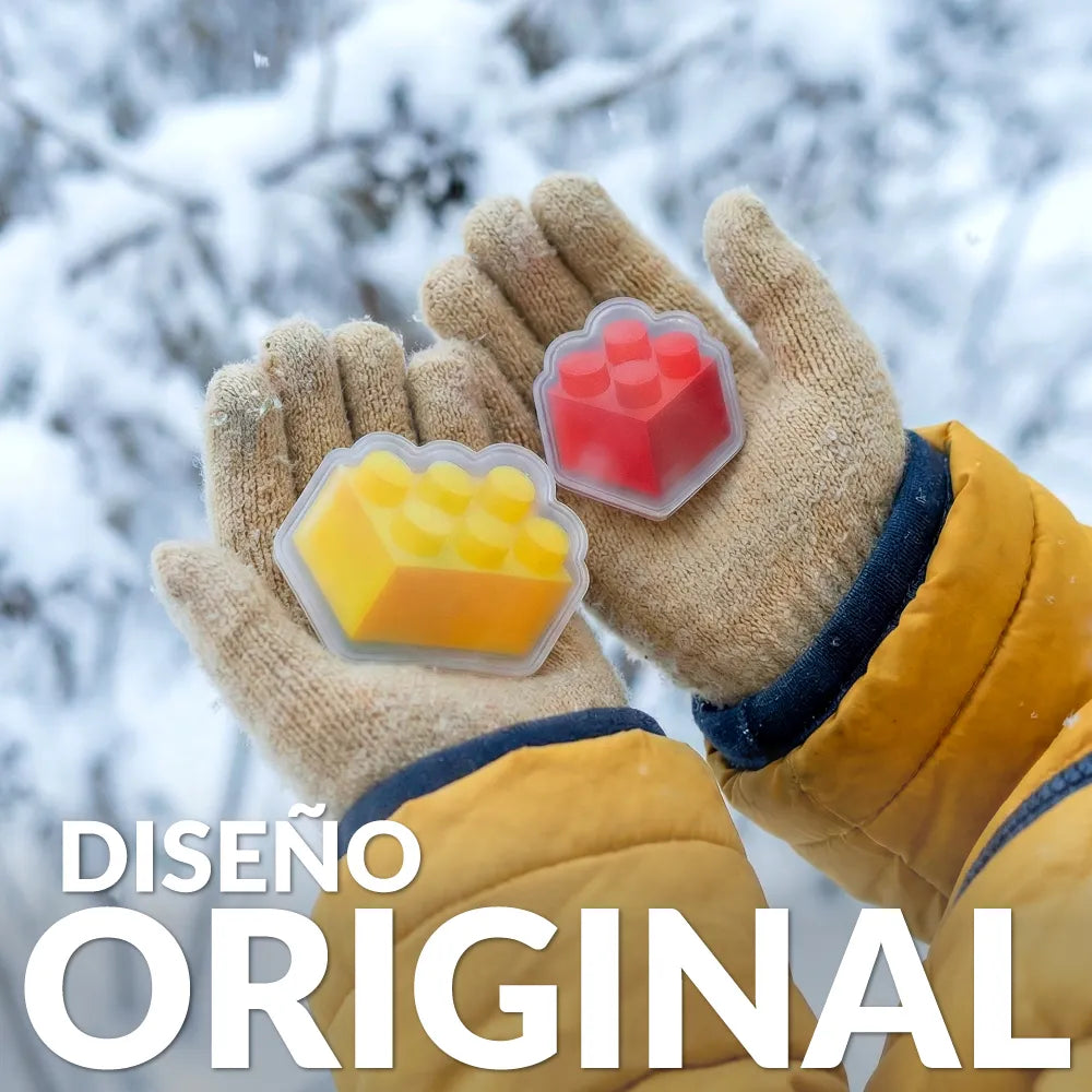 Pack de 2 calentadores de manos piezas de construcción
