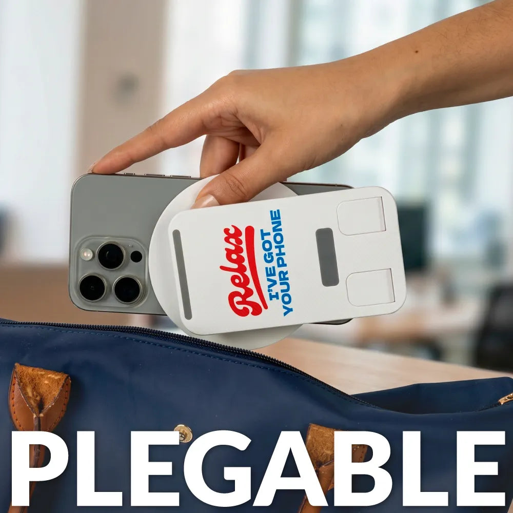 Soporte móvil plegable “Relax, I’ve got your phone”