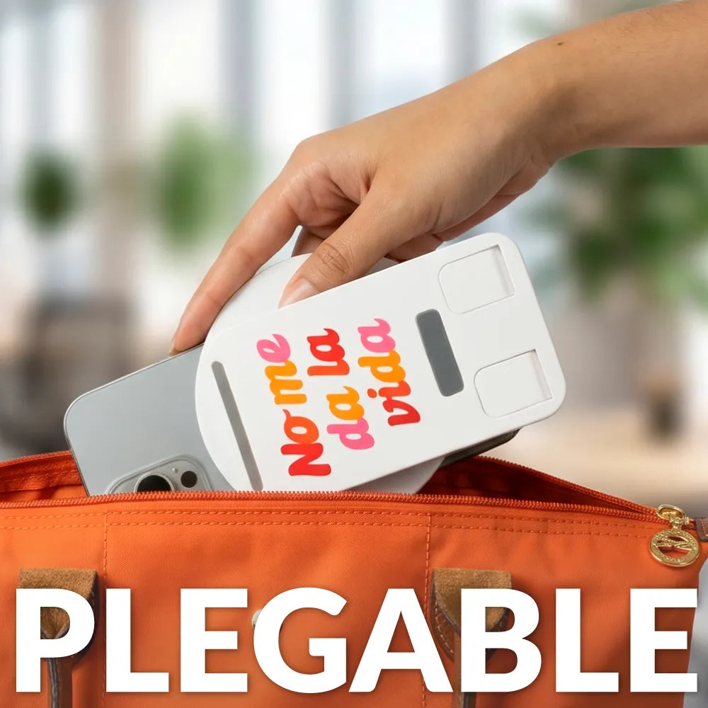 Soporte móvil plegable “No me da la vida”