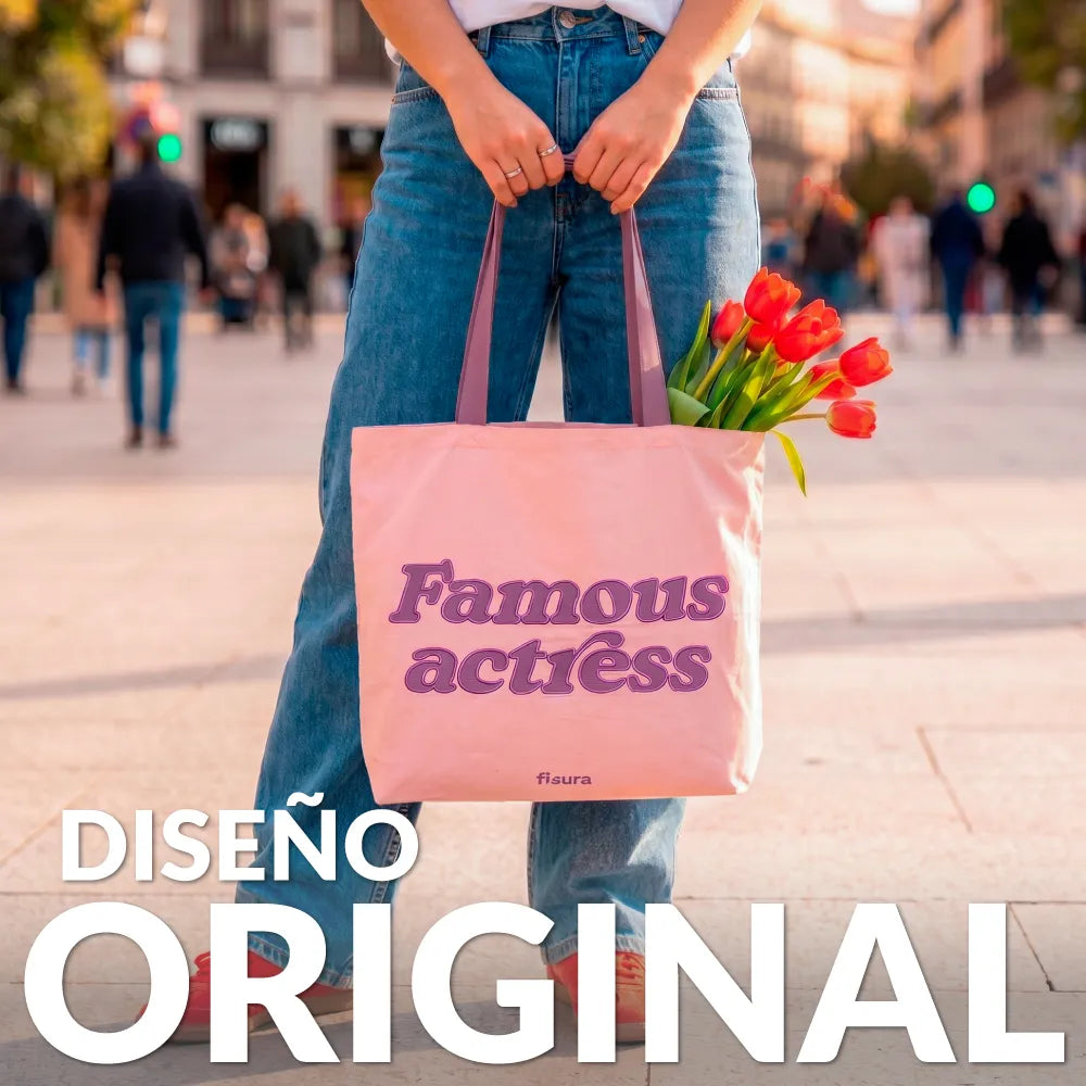 Tote bag pana "Famous actress"