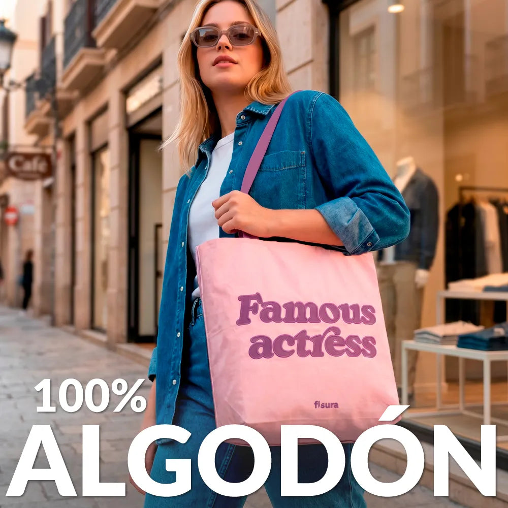 Tote bag pana "Famous actress"