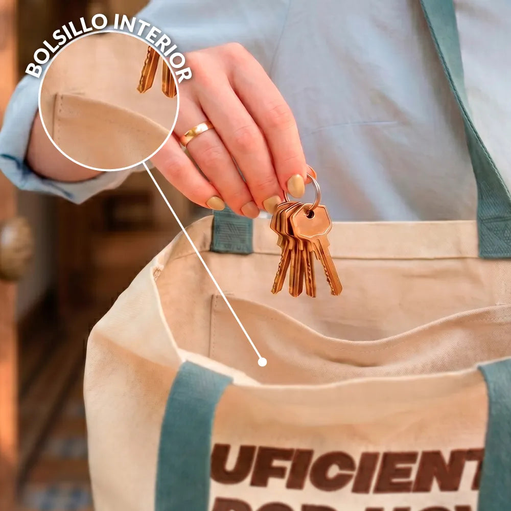 Tote bag pana "Suficiente por hoy”