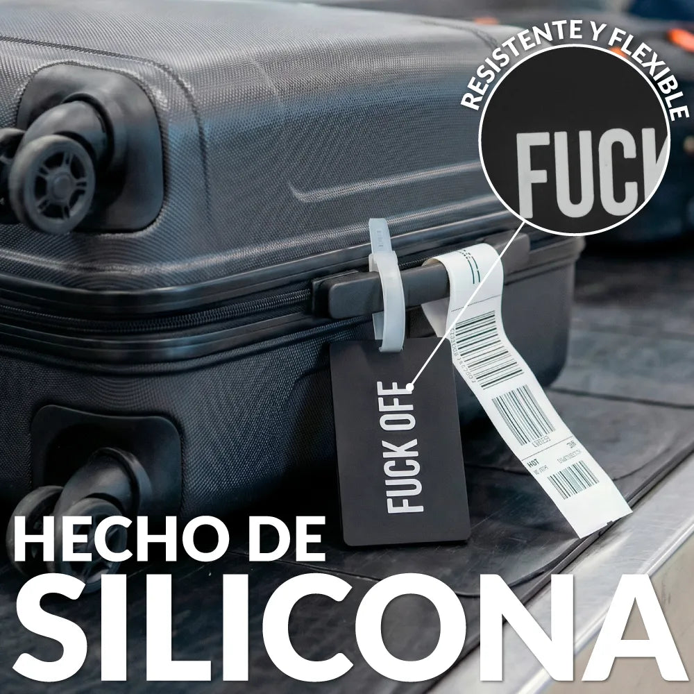 Identificador de maleta "Fuck off"