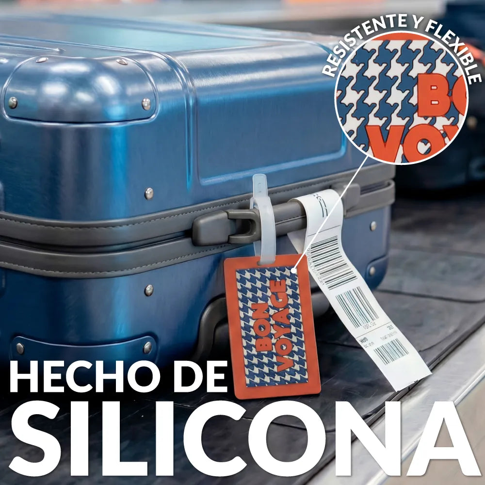 Identificador de maleta "Bon voyage"
