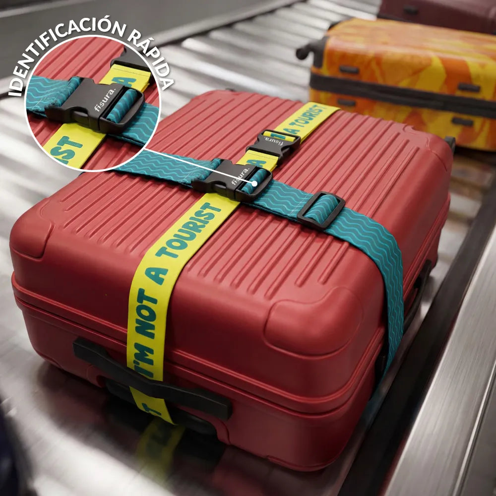 Cinta para maleta "I´m not a tourist"