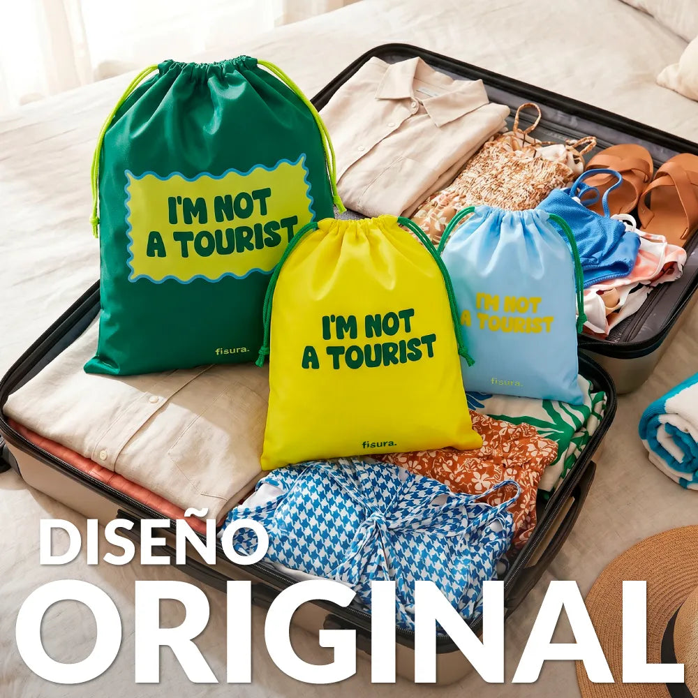 Bolsas de viaje “I’m not a tourist”