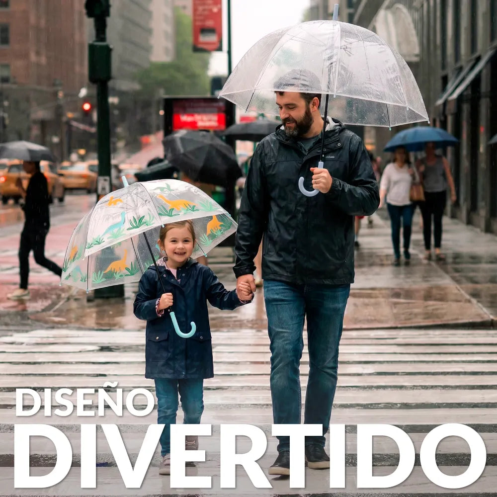 Paraguas infantil dinosaurio
