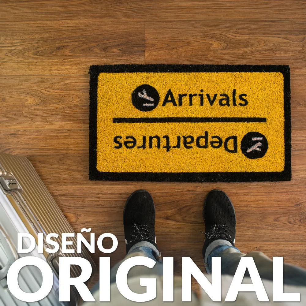 Felpudo "Arrivals/Departures"