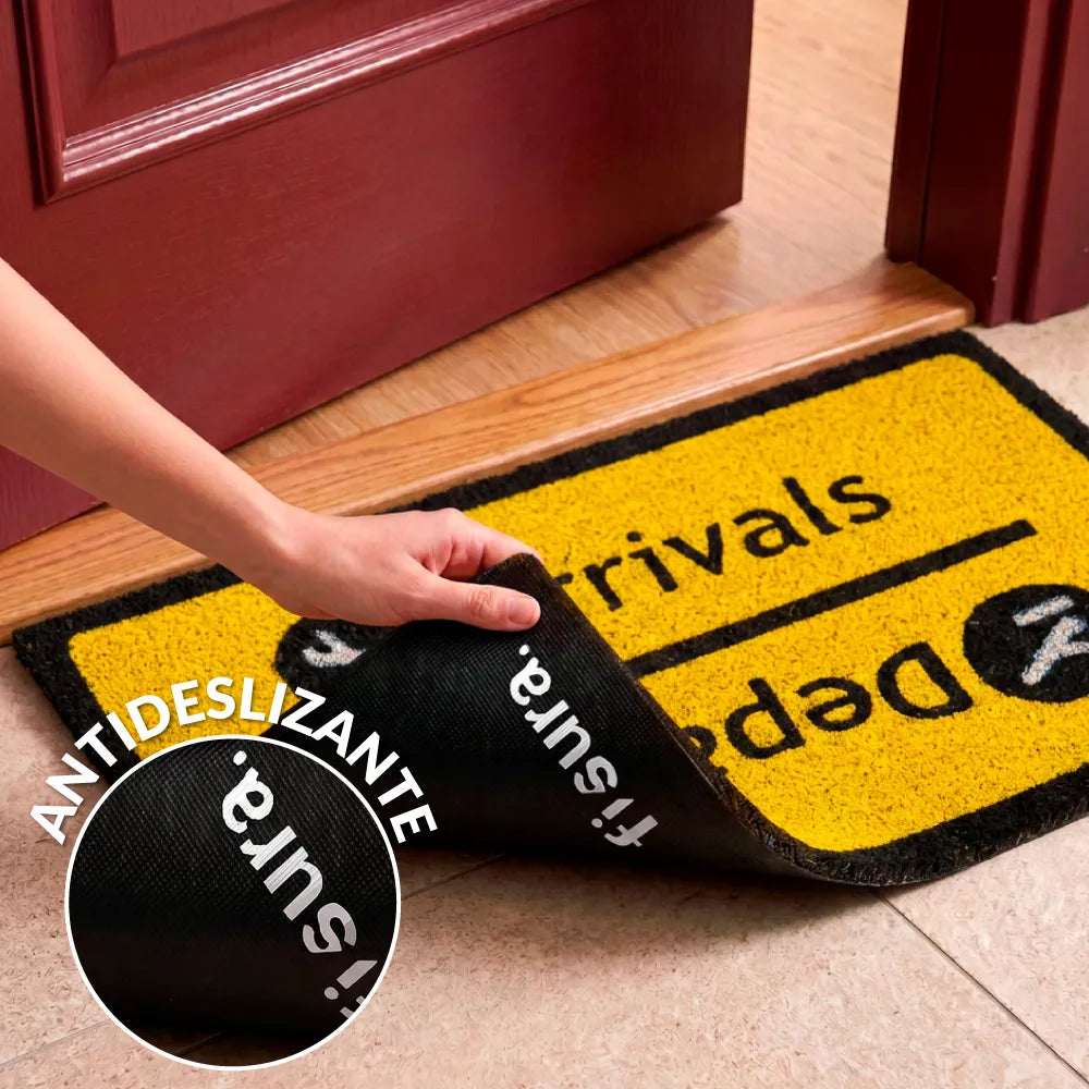 Felpudo "Arrivals/Departures"