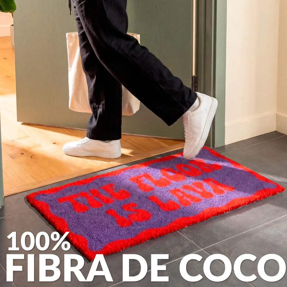 Felpudo "The floor is lava"