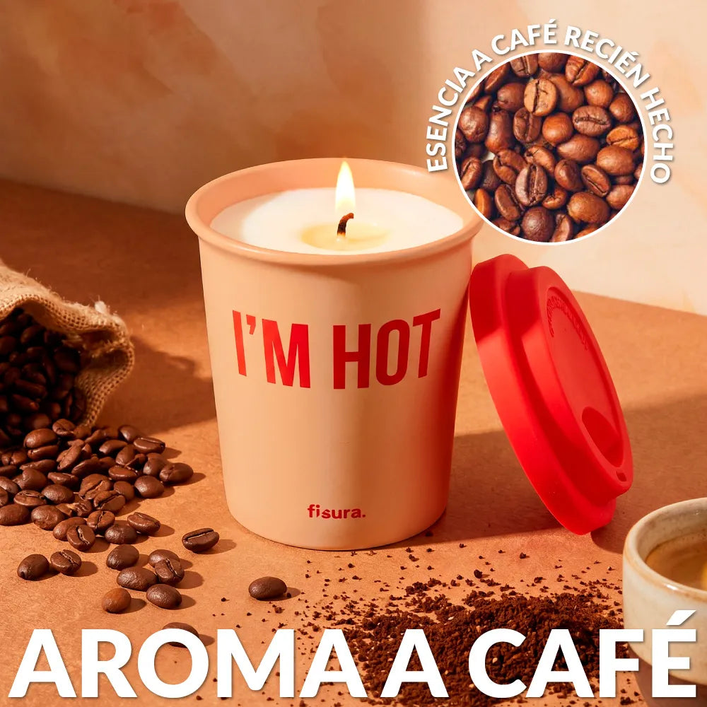 Bougie multi-usages “I’m hot” – café
