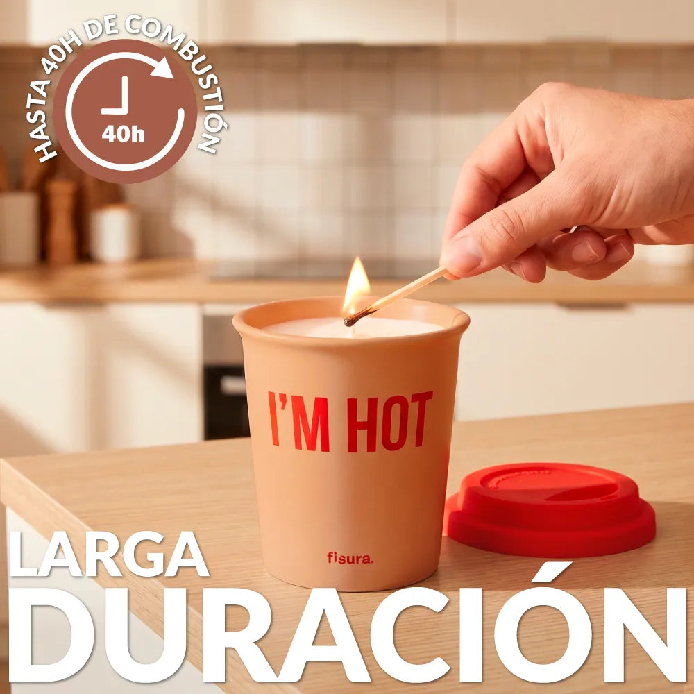 Bougie multi-usages “I’m hot” – café