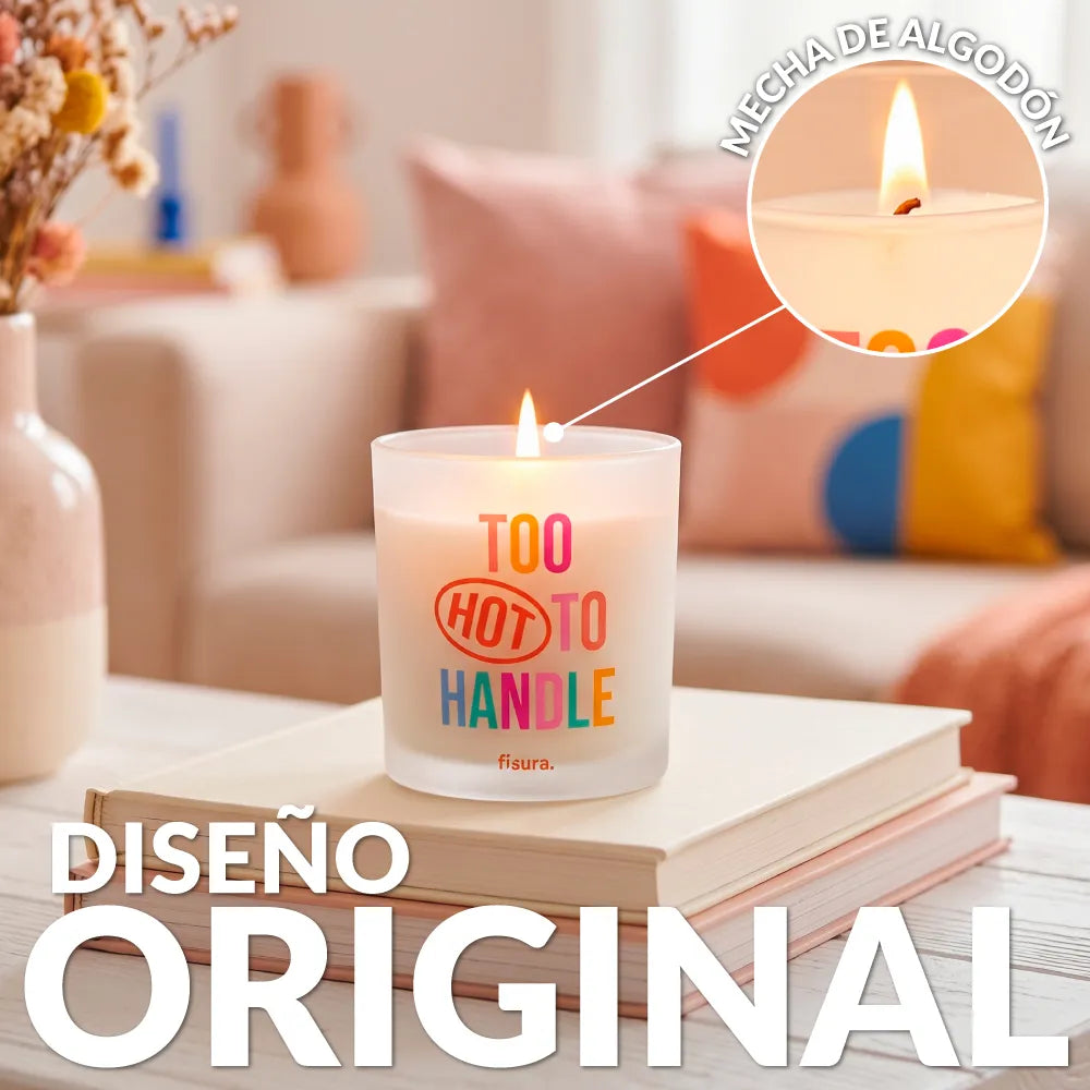 Bougie en verre “Too hot to handle” – vanille