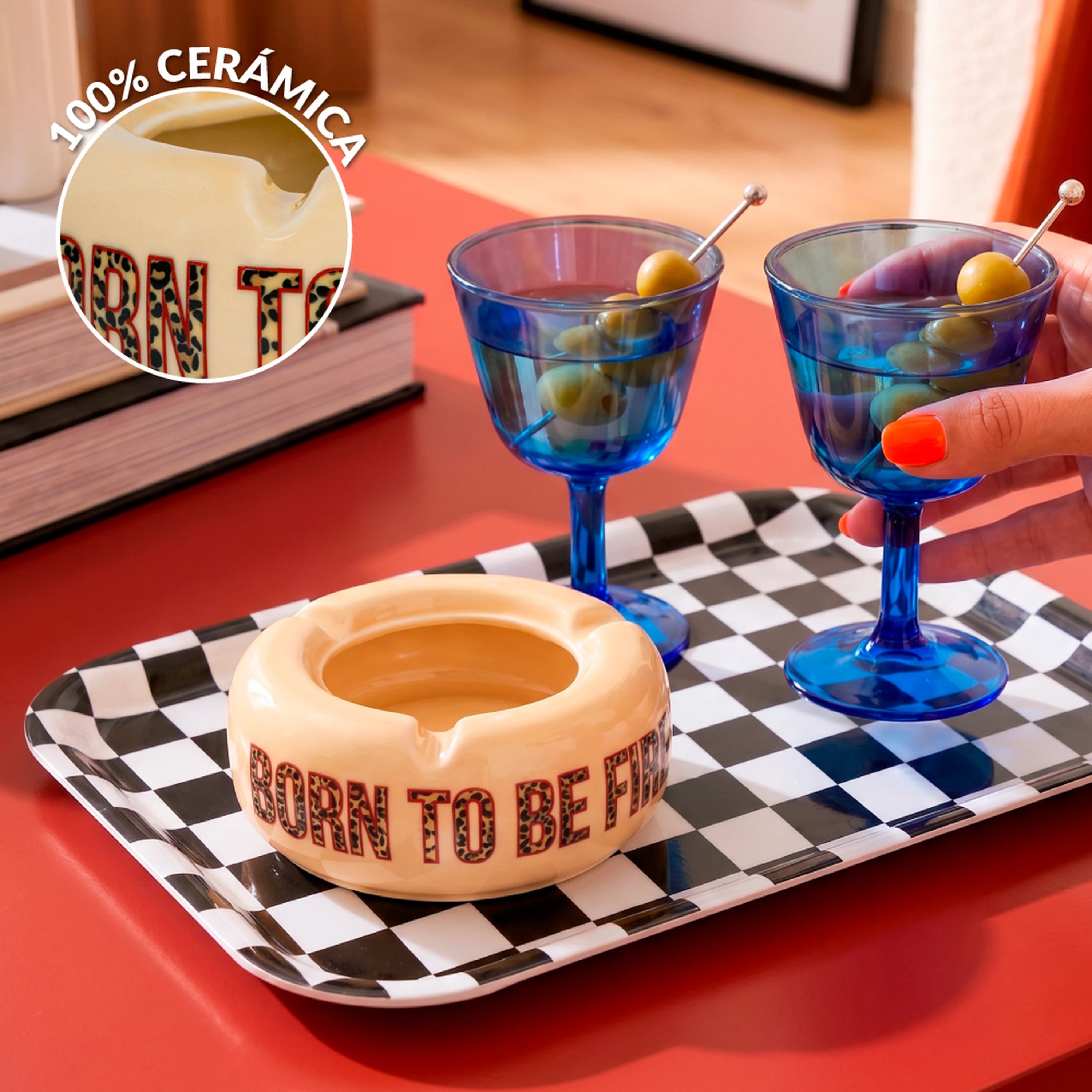 Cenicero "Born to be fire"