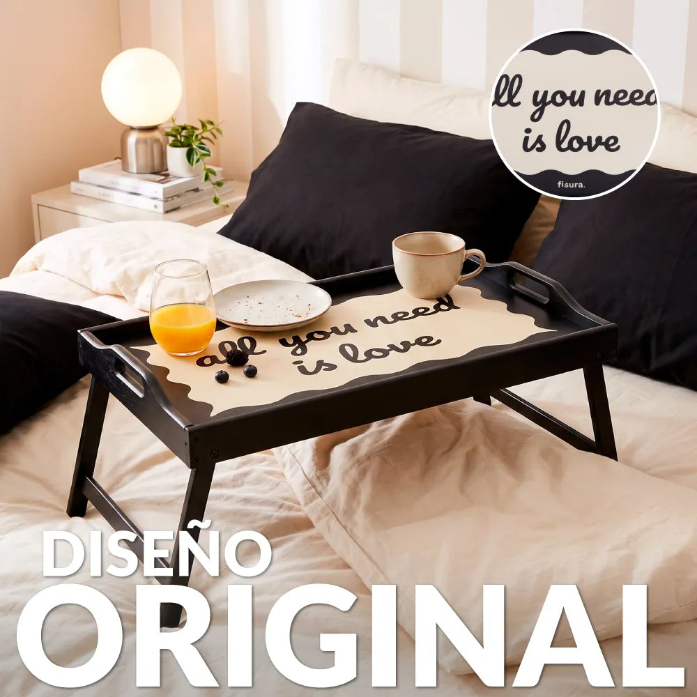 Bandeja plegable “All you need is love”
