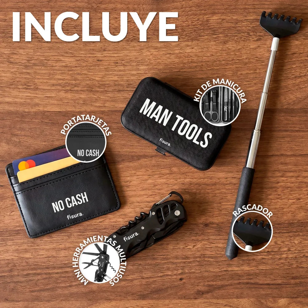 Pack regalo "The most useful gift" negro