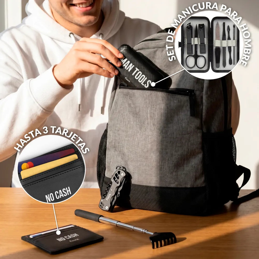 Pack regalo "The most useful gift" negro