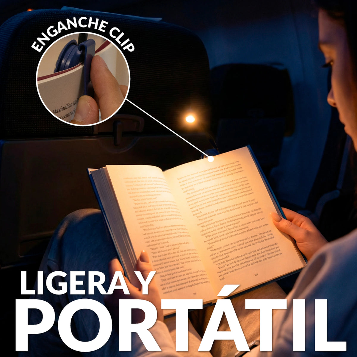 Luz de lectura orientable “Don’t forget to light me up”