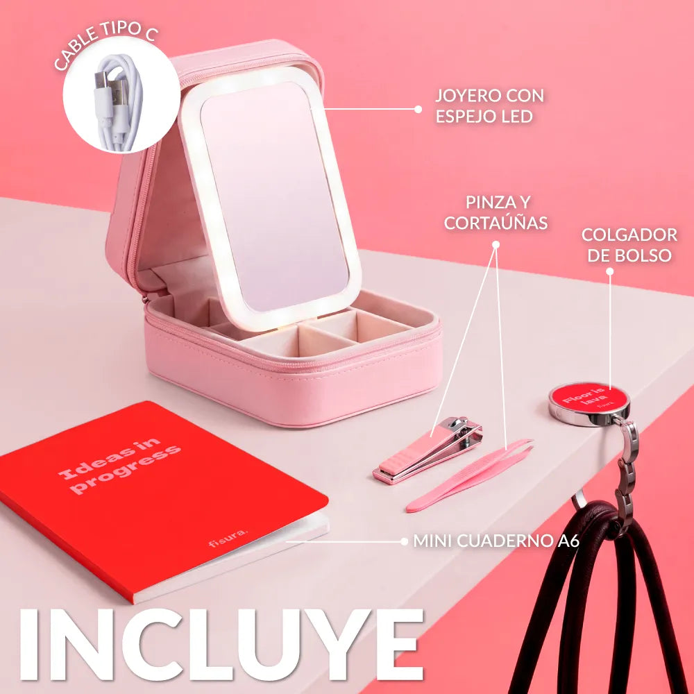 Pack regalo "The most useful gift" rosa