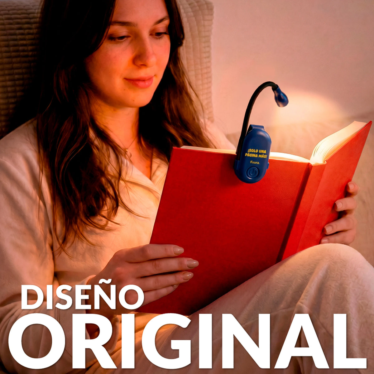 Luz de lectura orientable “Solo una página más”
