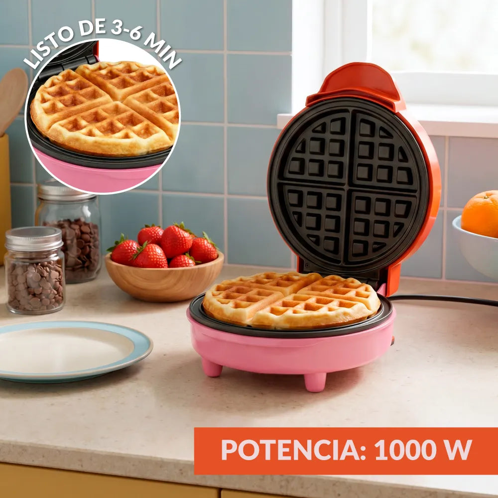 Máquina de gofres "Just here for the waffles"