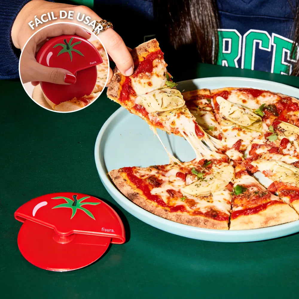 Corta pizza tomate
