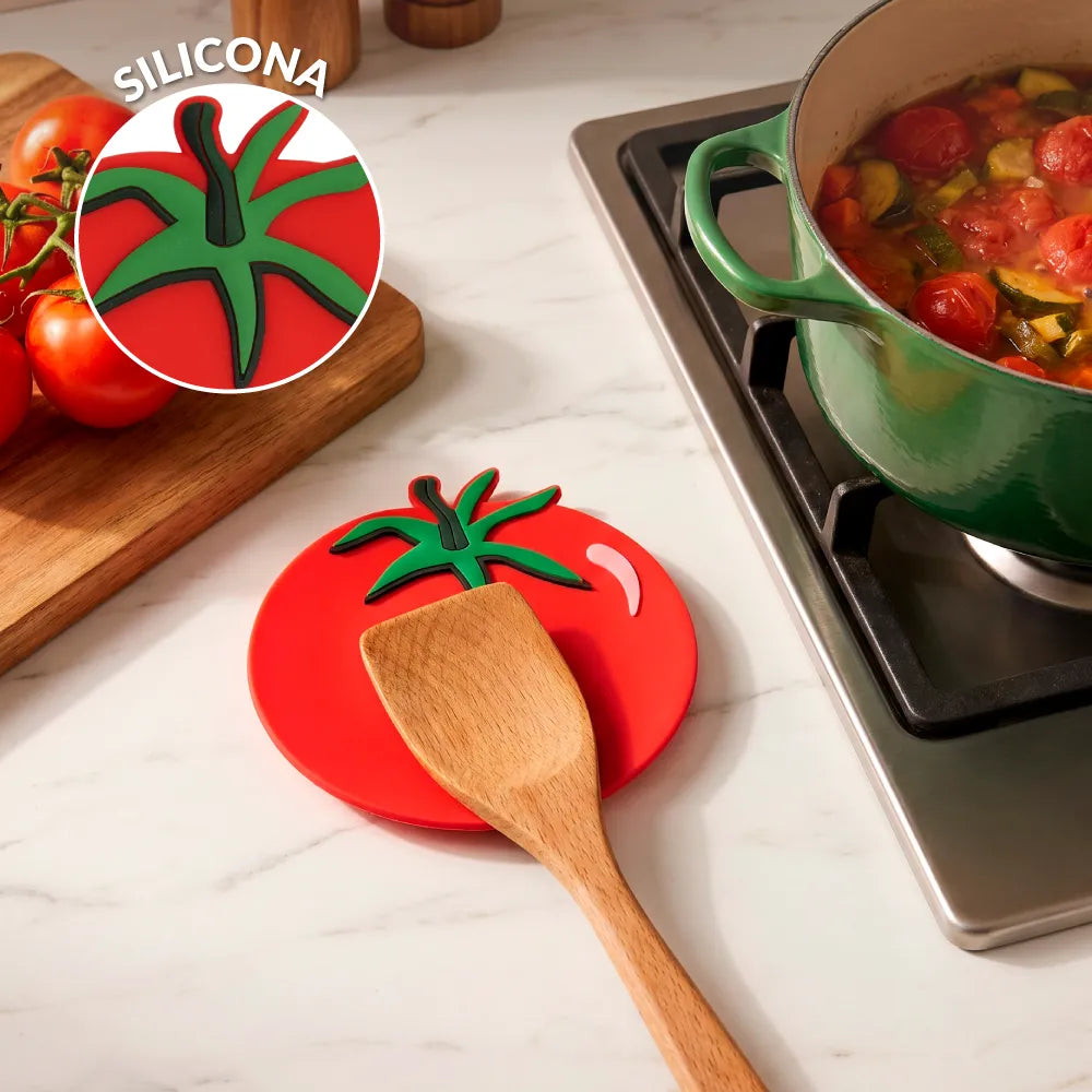 Reposa cucharas tomate