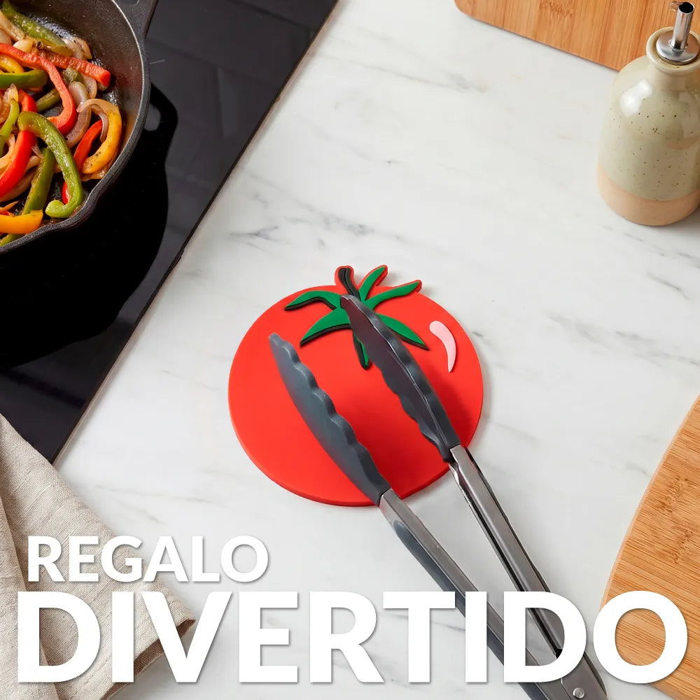 Reposa cucharas tomate