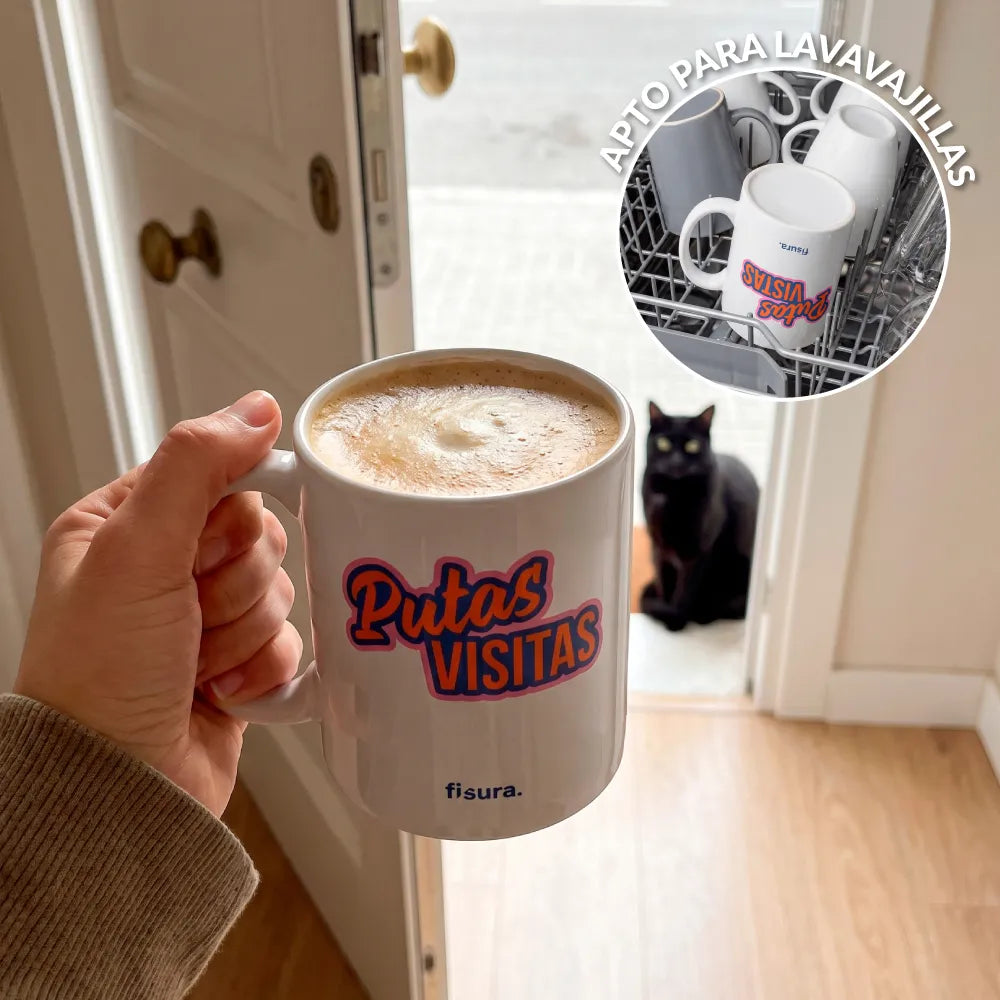 Taza “Putas visitas”