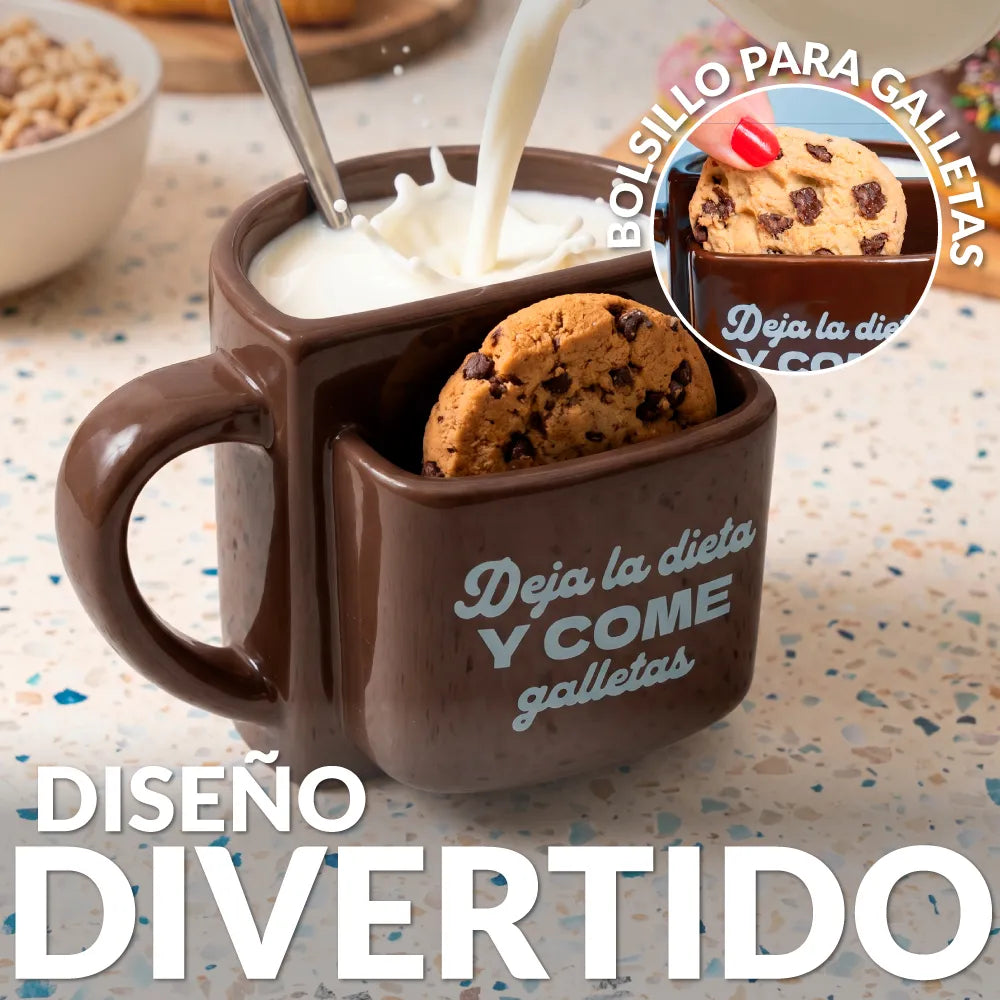 Taza bolsillo “Deja la dieta”