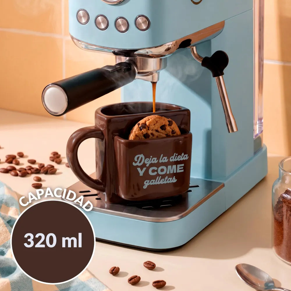 Taza bolsillo “Deja la dieta”
