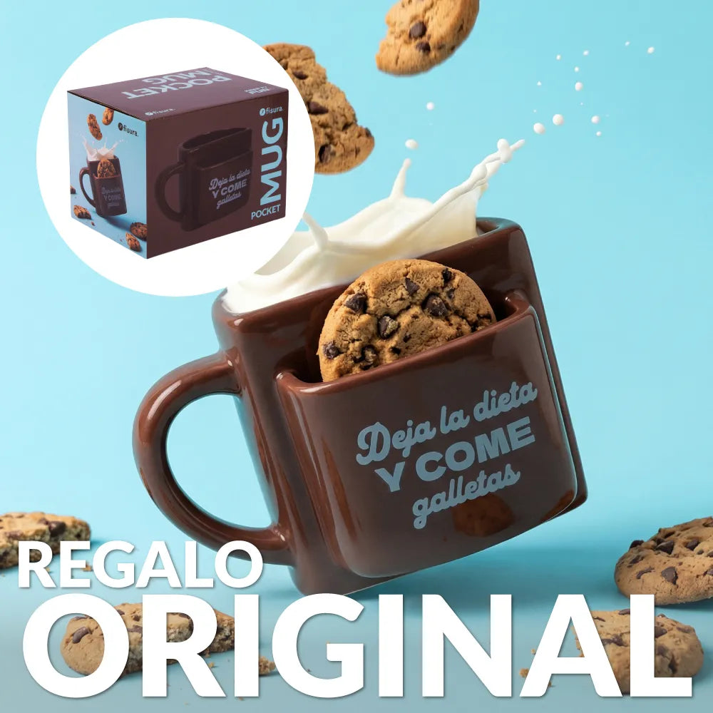Taza bolsillo “Deja la dieta”