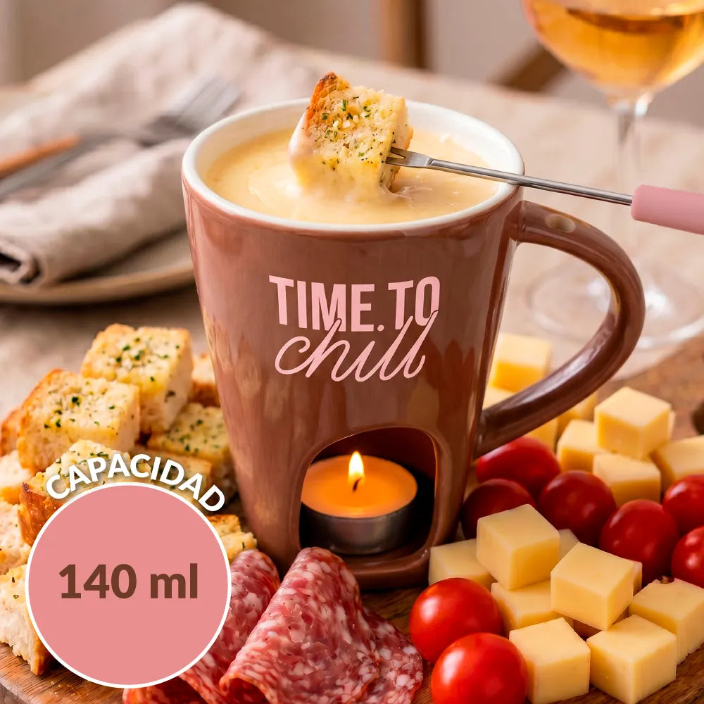 Taza fondue “Time to chill”