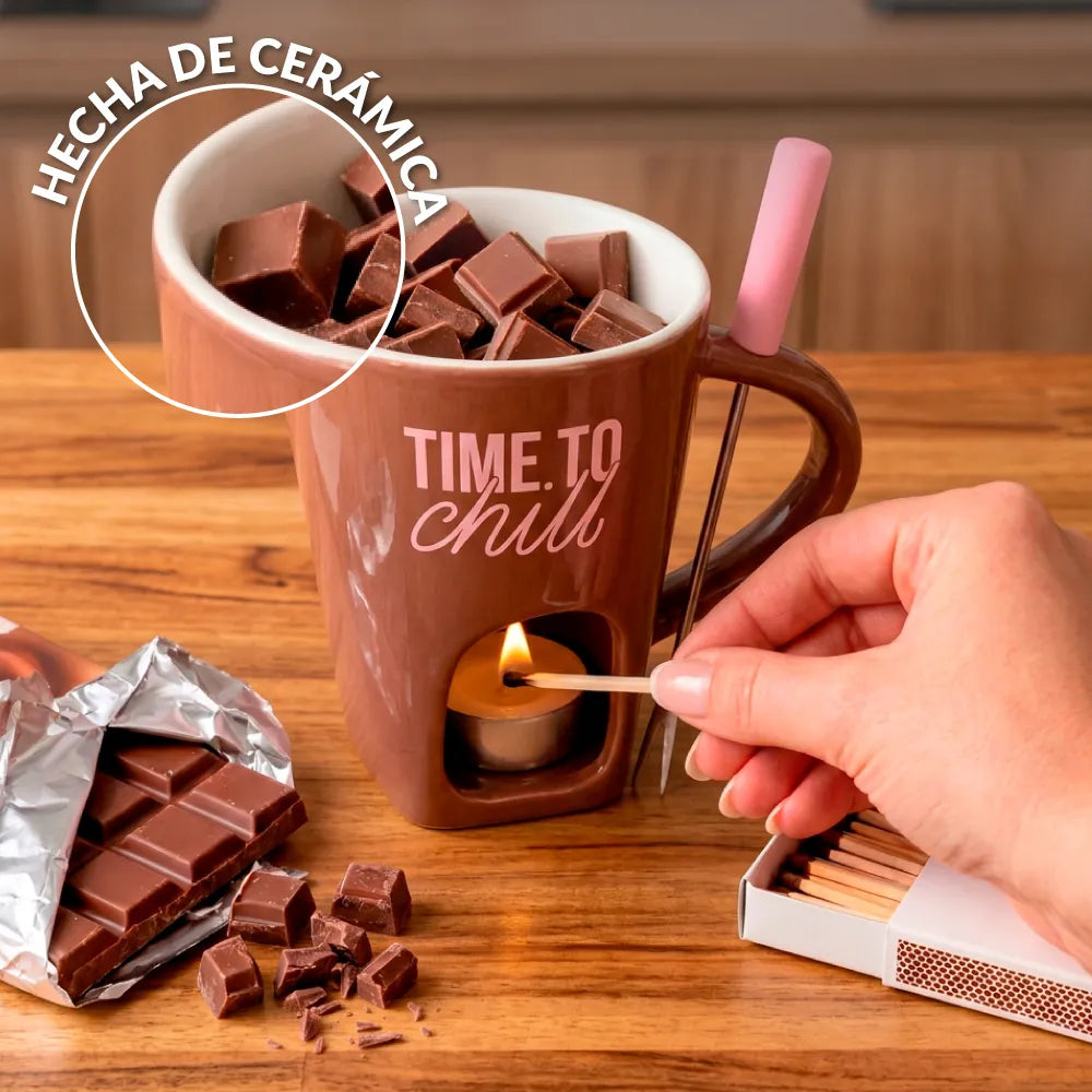 Taza fondue “Time to chill”