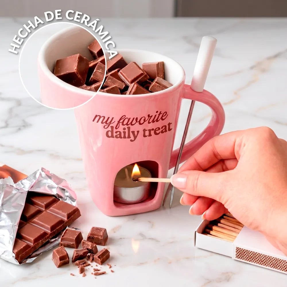 Taza fondue “My favorite daily treat”
