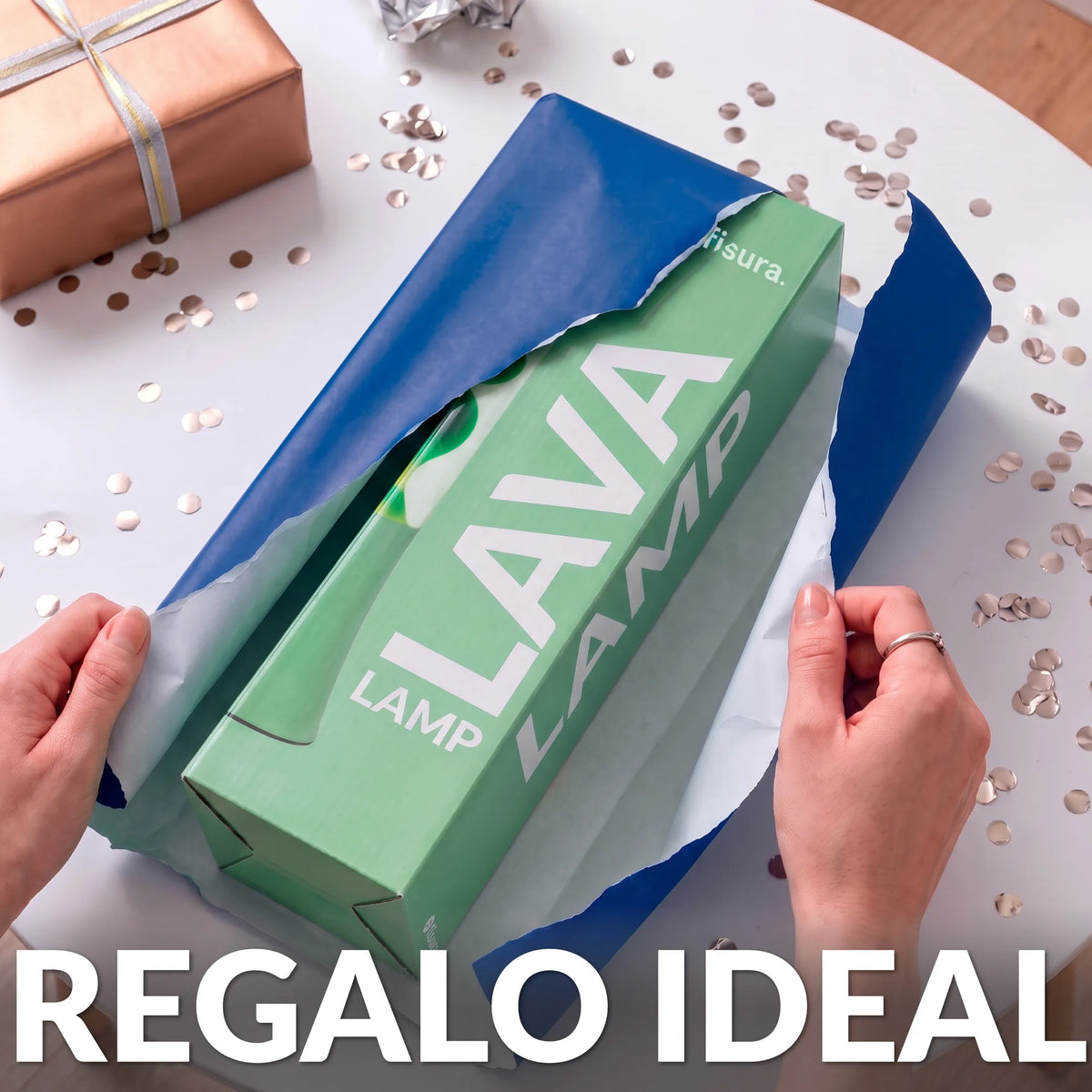 Lámpara de lava monocromática verde de 30 cm