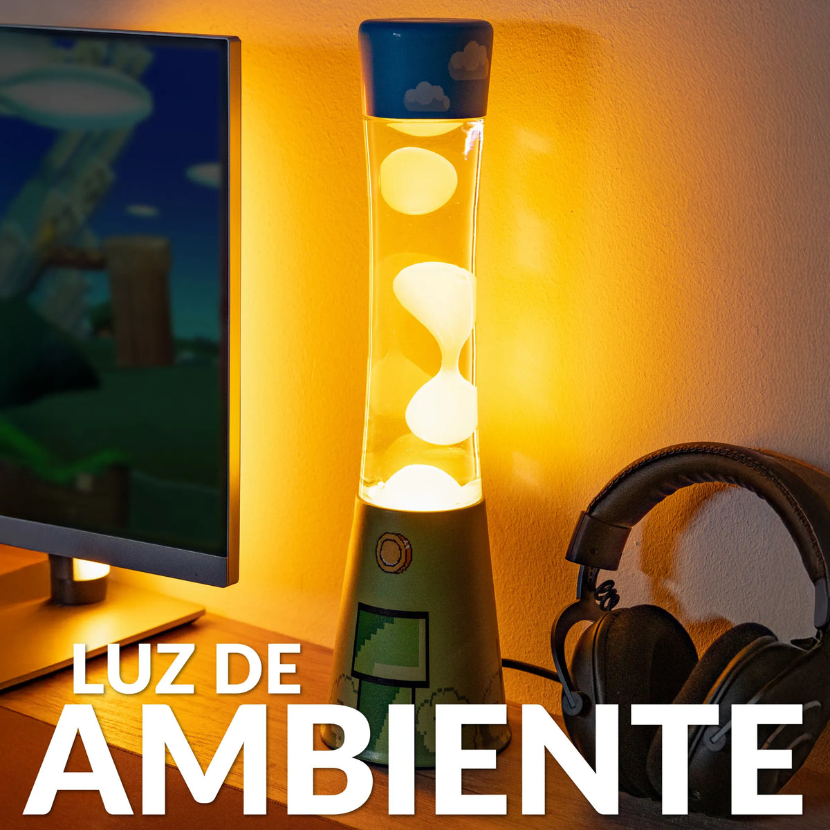 Lámpara de lava “gamer”
