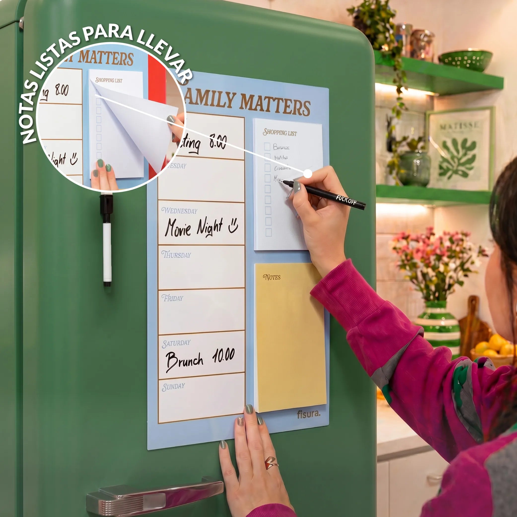 Planner magnétique "Family matters"