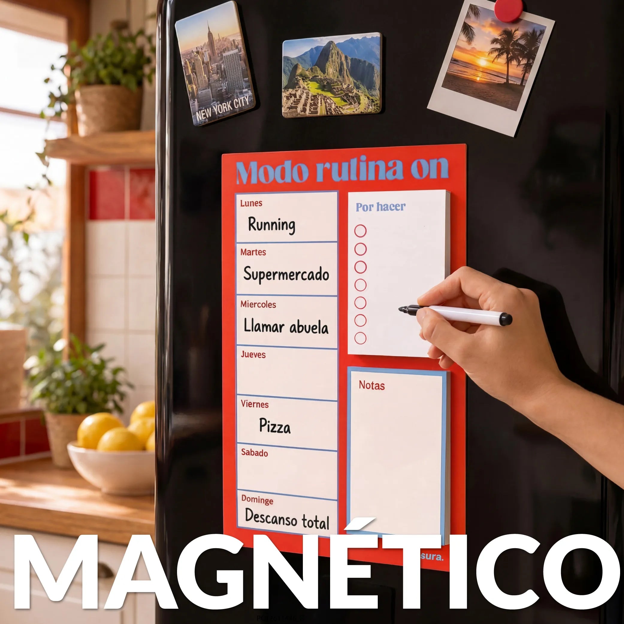 Planner magnétique "Modo rutina on"