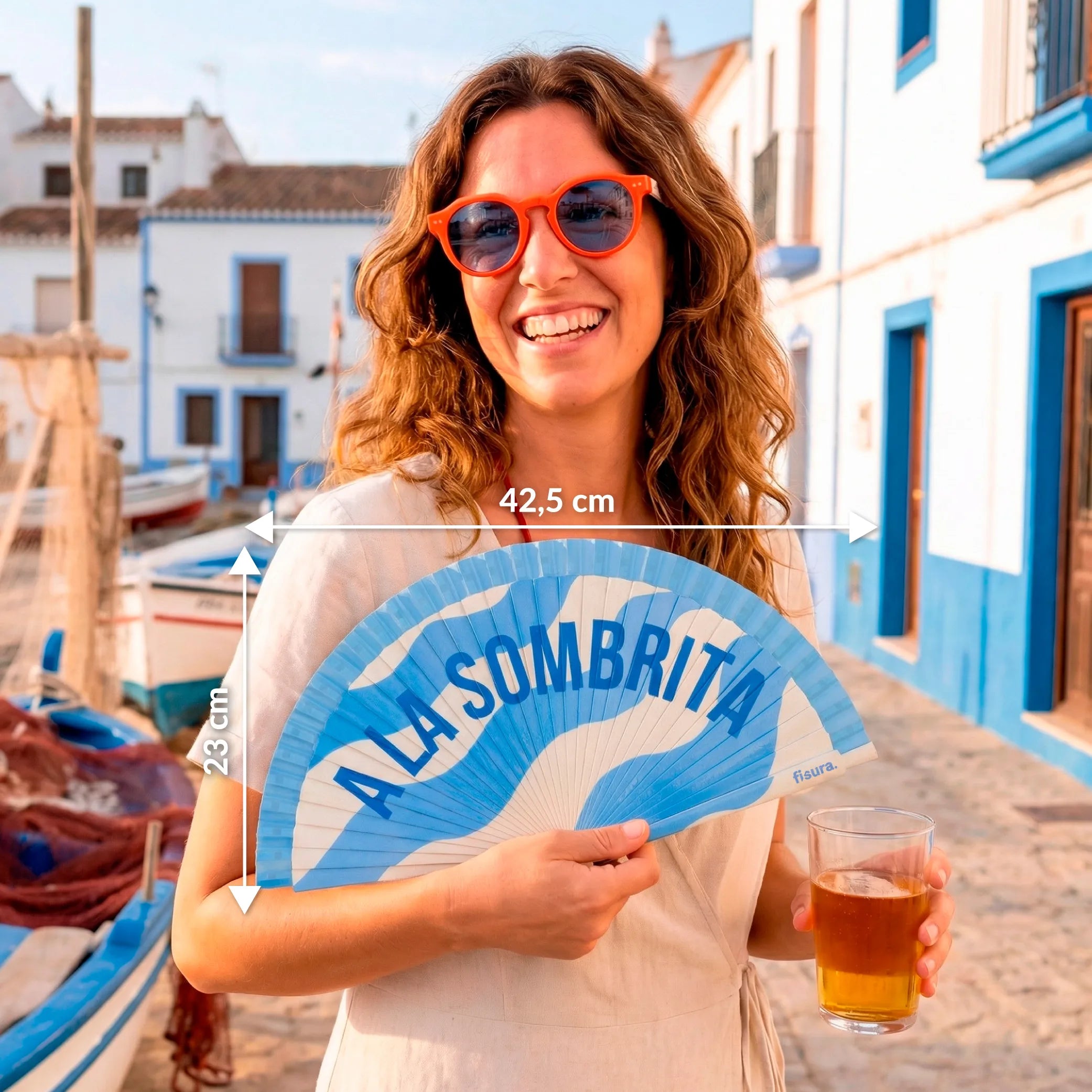 Abanico pintado “A la sombrita”