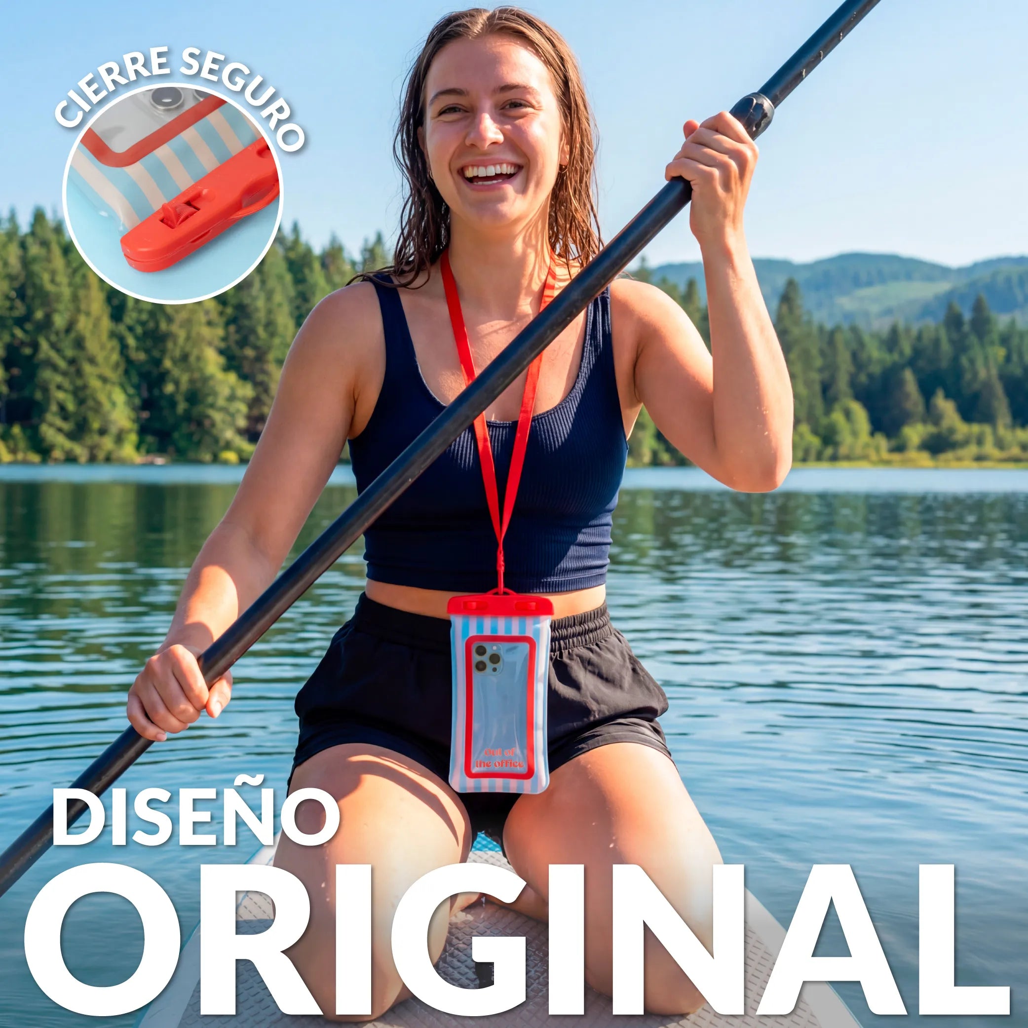Funda móvil waterproof "Out of the office”