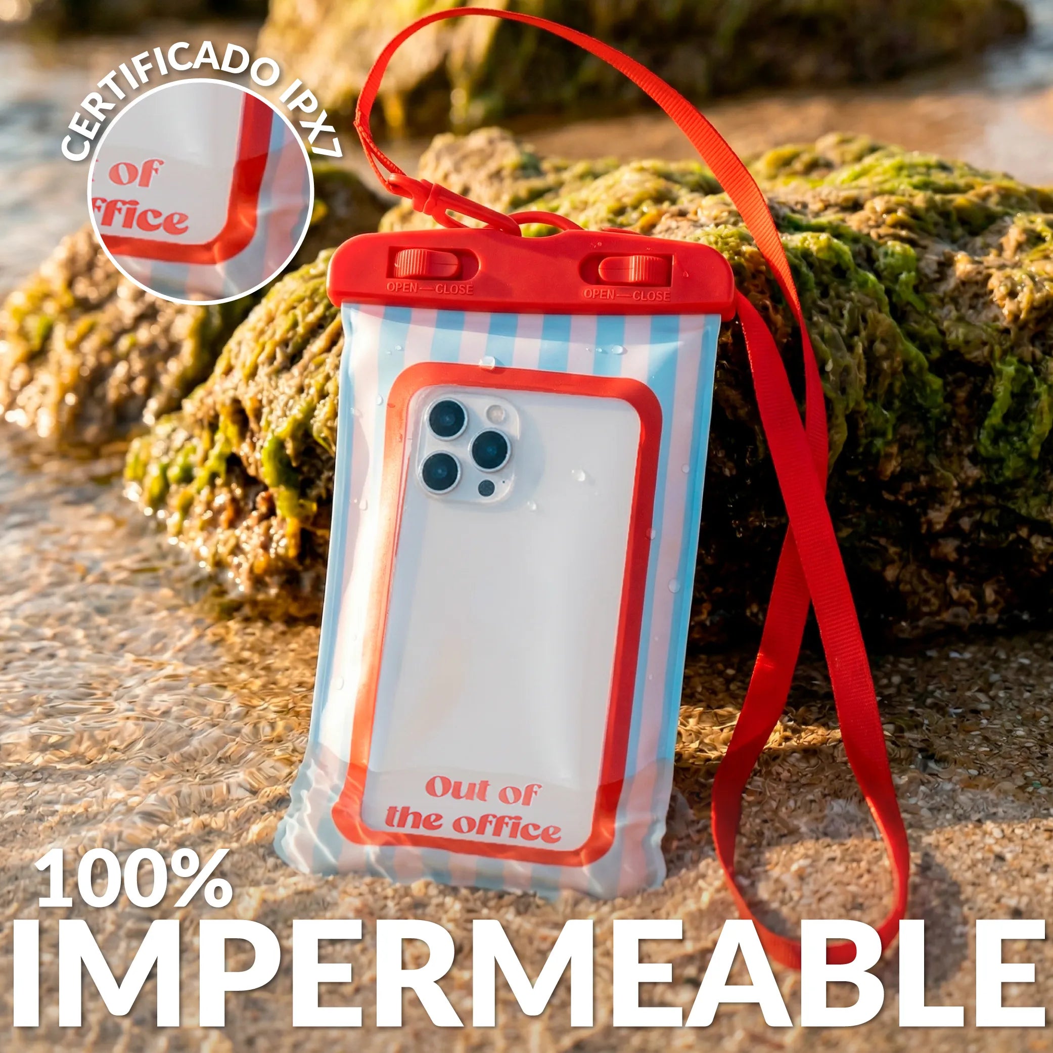 Funda móvil waterproof "Out of the office”
