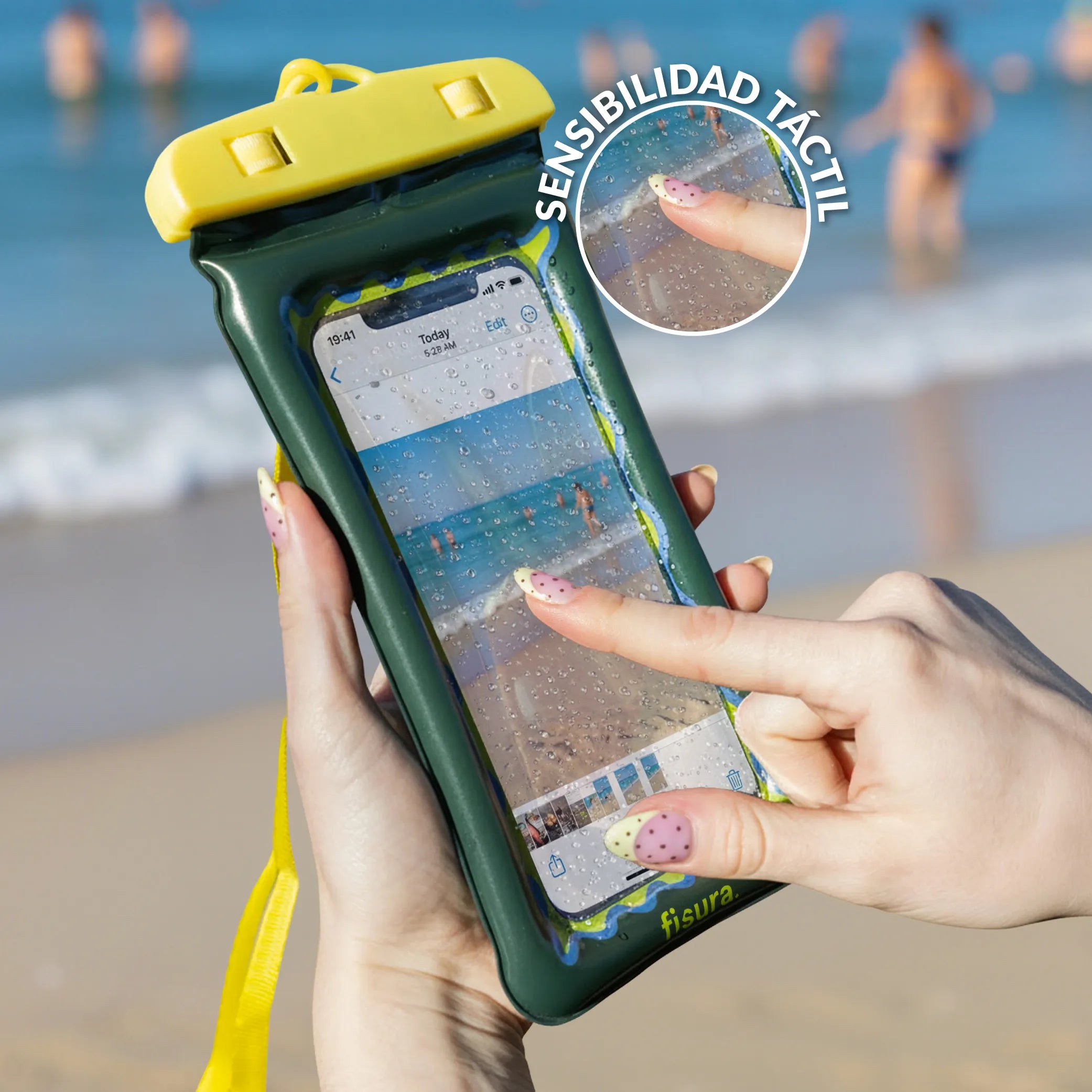 Funda móvil waterproof "I’m not a tourist”