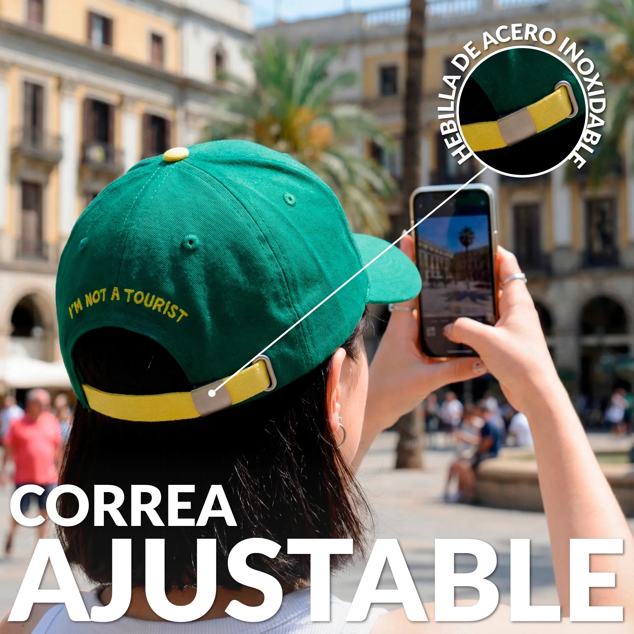 Gorra "I’m not a tourist”