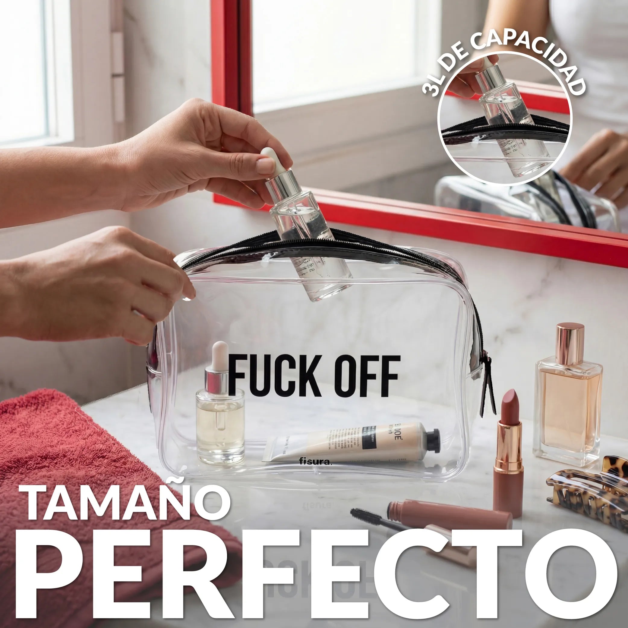 Neceser de viaje "Fuck off"